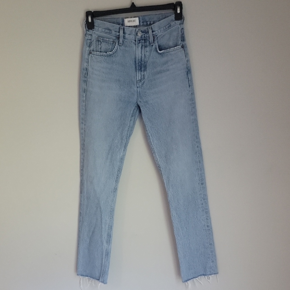 Agolde Light Blue Straight Leg Jeans